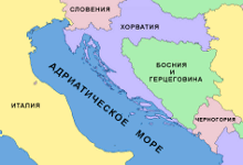 карта Адриатического моря